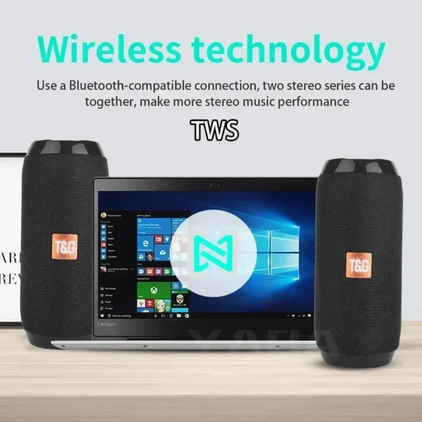 Portable Speaker Wireless Bluetooth-compatible Subwoofer Outdoor Waterproof Loudspeaker Stereo Surround Support FM RadioTF - AliExpress 44 - Image 4