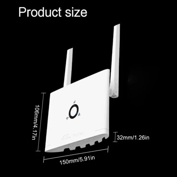 4G Wireless Router 300Mbps 4G LTE CPE Router Modem LAN External Antenna Wireless WiFi Hotspot with Sim Card Slot for Home Office - AliExpress - Image 6